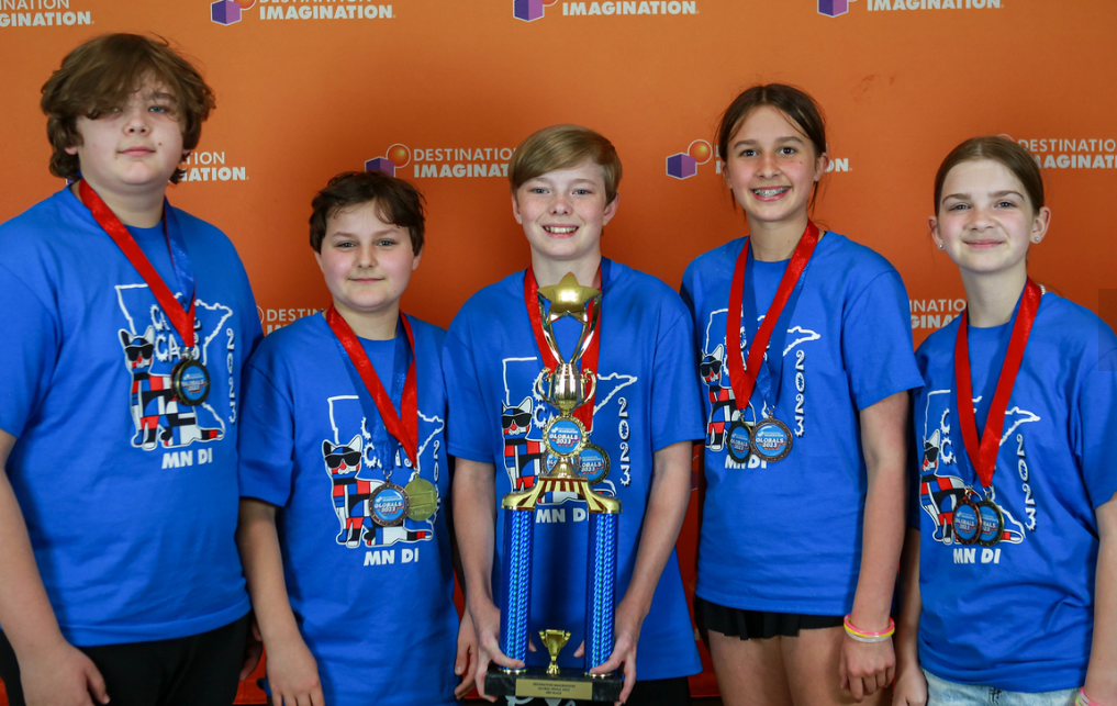 NMS students Garrett Bower, Weston Finco, Gratia Foxx, Aiden LaPage and Gabby Fournier